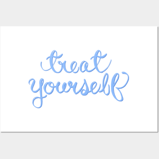 Treat Yourself Script Lettering Design Posters and Art